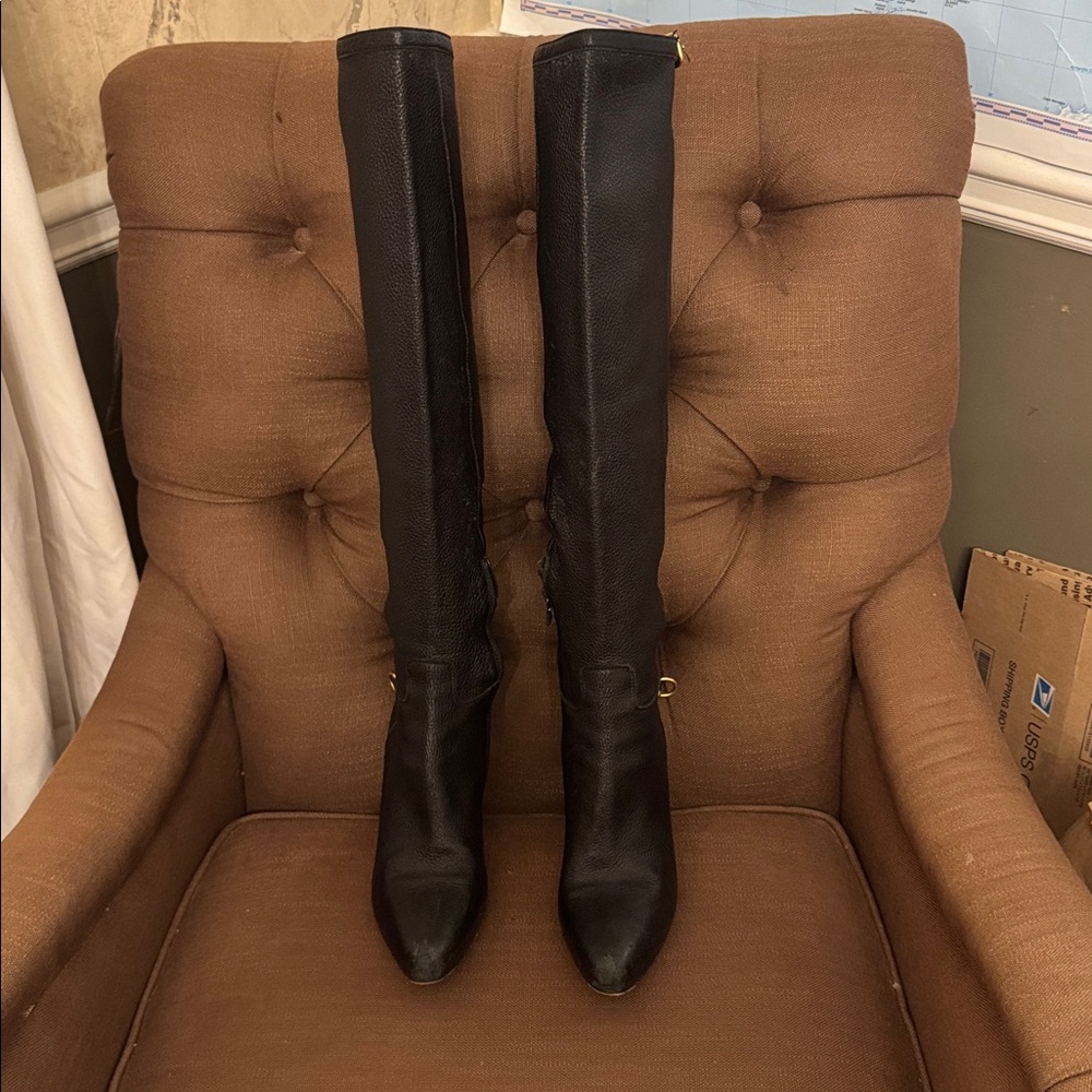 Prada Black Knee-High Boots size 39
